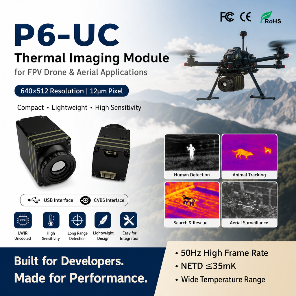 Drone Thermal Imaging - 640x512 Thermal Imaging Core LWIR Module