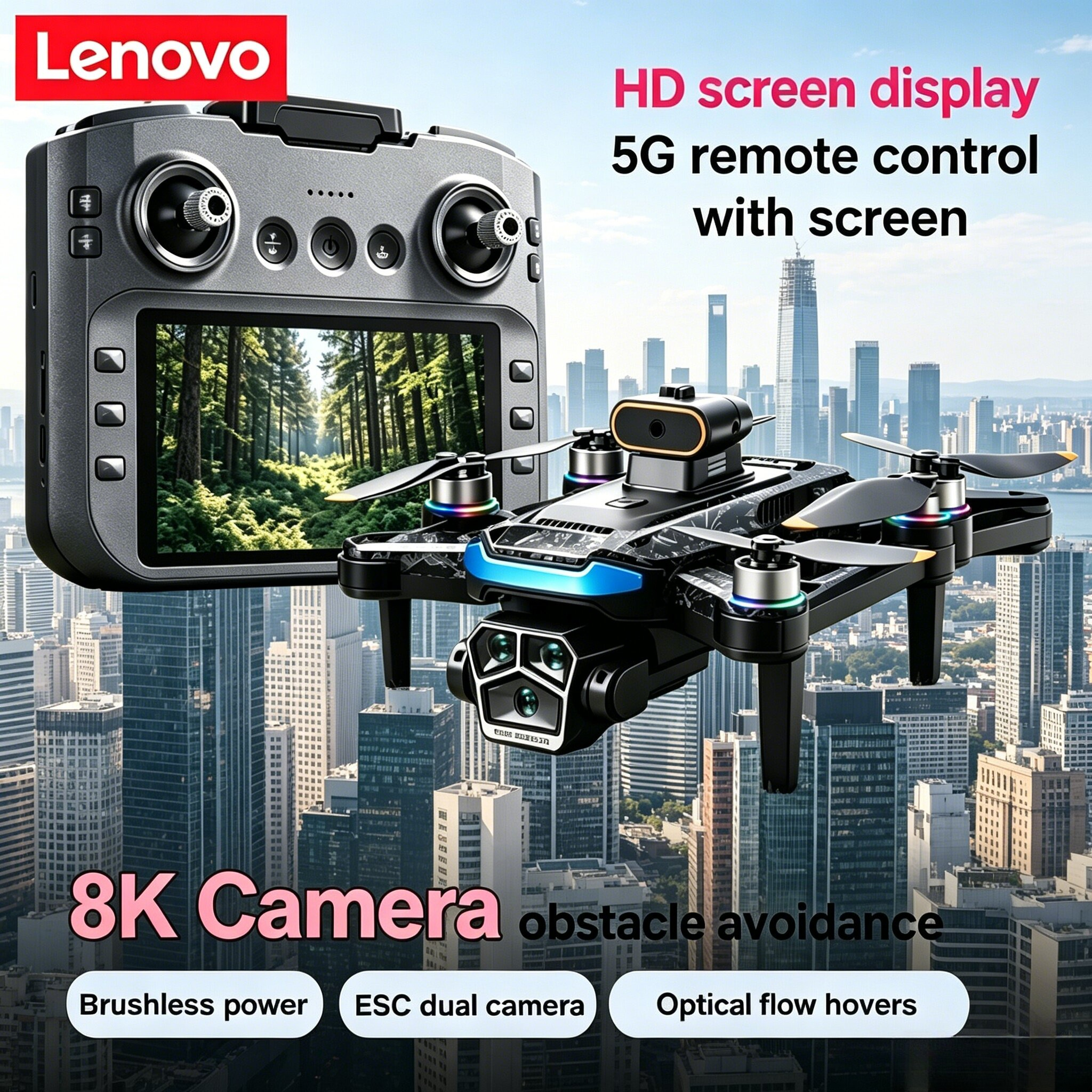 Drone Cinematic - Lenovo Mi A14Pro Max Obstacle Avoidance