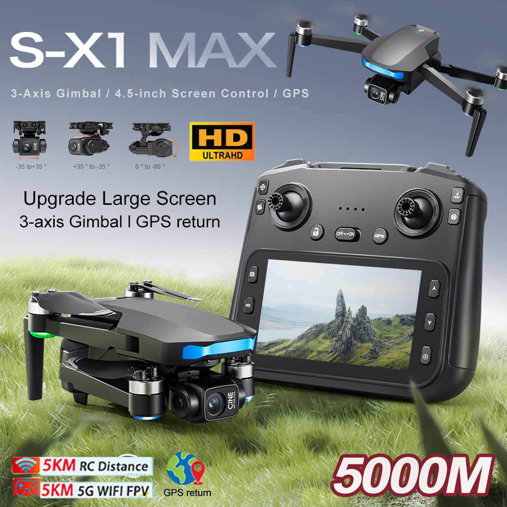 New S-X1 MAX Drone GPS 8K Prof - Drone Lidar ulasan dan harga